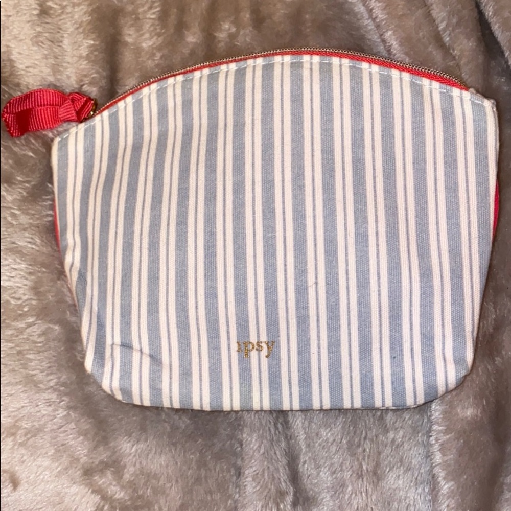 2/$10 or 5/$25 ipsy Bag Blue White Striped